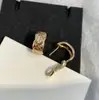 Pendientes de Alta Versión Coco Brillantes Acolchados Sin Diamantes Pendientes Tallados en CNC Moda de Lujo Accesible Pendientes de Oro Rosa para Mujer
