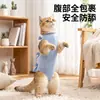 Traje de Esterilización para Gatos de una Pieza con Amarre, Traje de Esterilización Postoperatorio para Protección de Heridas Anti-Lamido, Traje Transpirable para Destete de Mascotas