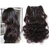 Conjunto de extensões de cabelo Sela Wig, sucesso de vendas transfronteiriças, com 7 peças, cabelo cacheado, extensões de cabelo com presilhas para mulheres europeias e americanas.