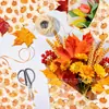Papel de Copia Wx418 Acción de Gracias 17g Papel de Envoltura a Prueba de Humedad para Regalos y Dulces, Decoración de Calabaza de Otoño Papel de Pera
