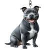 Nuevo Llavero Acrílico Transfronterizo Lindo Perro Teddy 2D Transfronterizo Creativo Cachorro Colgante para Mochila Coche Colgante