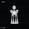 Acessórios Magnéticos de Geladeira Estilo Étnico Prata Fênix, Pingente DIY Artesanal de Prata Miao, Fênix Colorida Grande, Pavão Grande, Borboleta