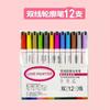 Caneta contorno de linha dupla direto da fábrica para cartão de felicitações artesanal infantil, caneta flash gouache para álbum de recortes, conjunto de canetas de pintura fluorescente, atacado