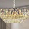 Candelabro de cristal galvanizado de arte de hierro de lujo ligero estilo francés, luz principal estilo europeo para sala de estar, dormitorio, villa, comedor de hotel de lujo