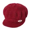 Gorro de Punto Engrosado para Invierno con Protección para las Orejas para Mujeres de Mediana Edad y Mayores, Nuevo Gorro de una Sola Pieza Forrado de Felpa para Ciclismo, Gorro de Punto Cálido y de Moda