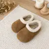 Sapatos Birkenstock Forrados com Fleece para Crianças 2026 Novidades de Outono Sapatos Peludos Quentes para Meninas Bebês Sapatos de Algodão Sapatos Casuais Versáteis da Moda