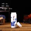 Nueva taza termo de cerámica azul y verde de Jingdezhen, taza de regalo de negocios doble, taza para coche, fabricantes, venta al por mayor