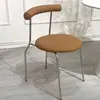 Cadeira de Jantar Cream de Luxo Leve Vintage para Casa Cadeira com Encosto de Celebridade da Internet Retrô Cadeira Cadeira Minimalista Moderna para Quarto Estudo Mesa de Jantar Cadeira