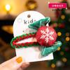 Tocado navideño con lazo y horquilla para el pelo, bonitos accesorios para el pelo de Papá Noel para niñas, pinzas para el pelo para bebés