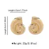 E13594 Pendientes de estrella de mar y concha transfronterizos europeos y americanos, nuevos pendientes de aleación con textura de viento oceánico, de moda creativa para mujer.