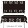 Nuevo Mantel Desechable de Papel de Aluminio para Halloween con Estampado de Dibujos Animados de Terror, Mantel Impermeable para Decoración de Mesa de Fiesta Festiva