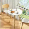 Mesa Redonda de Comedor, Balcón de Casa, Mesa de Café de Ocio, Mesa Pequeña de Negociación, Mesa y Sillas Pequeñas para Apartamento, Mesa Redonda Pequeña para Sala de Estar