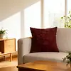 Funda de Almohada de Pana Almohada para Sofá Estilo Nórdico ins Almohada Transfronteriza Explosiones de Amazon Color Sólido Cojín de Mesita de Noche