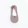 Meias de barco femininas de verão finas meias femininas curtas antiderrapantes de silicone gelo seda boca rasa invisíveis calcanhar antiderrapante corte livre