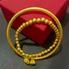 Pulsera de Armonía Dos Mundos Youpinle Premium Tendencia en Tiktok con Semillas de Loto, Cuentas Doradas y Pulsera de Cuentas Falsas Doradas