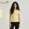 Camiseta Esportiva Qiaopeng Feminina Verão 2026 Yoga Fitness Corrida Manga Curta Respirável Solta Secagem Rápida Roupas