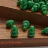 Pingente de Cabaça de Vidro, Materiais para Fazer Penteados Estilo Antigo Dinastia Han, Acessórios de Pingente de Vidro Imitando Jade para DIY, Contas Soltas