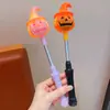 Halloween Infantil Abóbora Bastão de Luz Bastão Piscante de Mão Adereço de Foto para Festival Fantasia Bastão Fluorescente Atmosfera