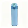 Vaso térmico transfronterizo de acero inoxidable 304, 350 ml, adecuado para exportación como regalo, con tapa abatible, diseño de lados rectos y portátil