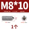 Aço Inoxidável 304/316 Soquete Sextavado Ponta Afiada Parafuso de Fixação Cabeça Cega para Máquina M4M5M6M8M10