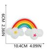 Xiao Tian 20 Pegatinas de Tela Bordadas de Unicornio Parche Decorativo para Ropa de Dibujos Animados de Pony Capítulo Bordado para Computadora Arcoíris