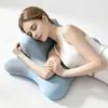 Almohada para acostarse estilo Douyin, almohada de soporte para el cuello para la cama, almohada con soporte para teléfono, almohada multiusos para acostarse