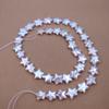 Collar de perlas barrocas blancas de cinco puntas de 10-12 mm estrella perla de agua dulce material semielaborado diy