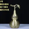 Cabaça de Latão com Mantra de Seis Caracteres, Cabaça Oca com Abertura, Peça Decorativa de Cobre para Quarto e Escritório