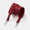 Novo Estilo Couro Macio de Vaca Moda Alça Larga no Ombro Comprimento Ajustável Universal Bolsa Transversal de Ombro Cinta Substituta