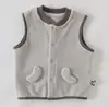 Chaleco de Protección para Bebé Clase A para Vientre y Espalda Otoño e Invierno Chaleco Espeso Forrado de Polar para Bebé Chaleco sin Mangas para Niños Top Cálido