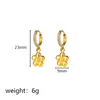 Pendientes Clásicos de Acero Inoxidable con Circonita Engastada en Garras, Transfronterizos Europeos y Americanos, Modernos, Exquisitos, de Alta Gama, Versátiles para Mujer