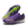 Zapatos de Fútbol para Hombres y Mujeres TF con Tacos para Adultos G Tacos Largos para Niños Estudiantes Zapatos de Entrenamiento Profesionales Césped Artificial Antideslizante Partido Real