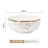 Vajilla y platos de porcelana china de hueso con relieve oscuro estilo chino para el hogar, vajilla de cerámica, plato, vajilla y combinación de platos, combinación libre