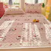 Funda de colchón acolchada de terciopelo de leche de invierno para dibujos animados para dormitorio, uso doméstico, tatami, colchón delgado acolchado, dormitorio, sábana con forro polar