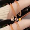 Pulseira Jingle Menina ins Imitação de Vidro Jade Tira Fina Proibida Passo a Passo Pulseira Hanfu Acessórios Pulseira Fina...