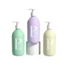 Botella de Loción Corporal de 500ml Botella de Loción de Hombro Inclinado de PET Botella Vacía Personalizada para Gel de Ducha Botella de Recarga de Champú