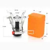 Venta Caliente de Amazon Picnic Camping Estufa Mini Integrada con Chispa Electrónica Estufa de Bolsillo Portátil