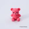 Nuevos Mini Adornos de Animales Caricatura Estéreo Color Sólido Oso Accesorios DIY Venta al por Mayor Estéreo Color Sólido Oso Sentado Accesorios
