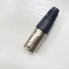 Enchufe mezclador Canon de tres polos, macho y hembra, enchufe de micrófono XLR, enchufe de grifo de tarjeta negra, macho y hembra