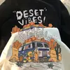 Camiseta de Manga Corta de Algodón Puro Estilo Hong Kong Vintage Hiphop High Street para Mujer Verano 2024 Holgada Casual Todas las Combinaciones