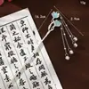 Novo Estilo Chinês Grampo de Cabelo Liga Eletroforese Borla Passo Acessórios de Cabelo Estilo Nacional Hanfu Saia de Rosto de Cavalo Acessórios de Grampo Longo