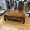 Mesa de centro grande em treliça de abacaxi de madeira maciça para apartamento pequeno mesa de centro retangular mesa de canto jacarandá todo jacarandá dourado mesa lateral de sofá