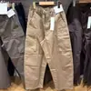 Pantalones cargo sueltos de pierna ancha con cintura elástica para hombre y mujer, pantalones casuales tipo jogger, pantalones de pierna recta 482883