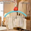 Cabide multi-clip pequeno em formato de chama, espessado e durável, para uso doméstico para secar e guardar roupas delicadas de bebês e crianças