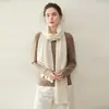 Bufanda Jacquard de Diamantes 100% Cachemira Pura para Mujer Bufanda Sencilla Suave Versátil Protección contra el Frío Calidez Bufanda Mediana-Larga