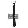 Corbata Versátil Negra Sin Nudo Estilo Casual Coreano Formal Negocios para Hombre con Cierre de Cremallera Lazy Color Sólido para el Trabajo