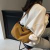Bolso cruzado para desplazamientos transfronterizos, Bolso tipo dumpling simple, casual y versátil, Portátil, moderno, Bolso de hombro estilo deportivo para estudiantes, Bolsa de tela