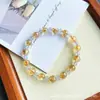 Pulsera de cristal blanco natural, diseño original, moderna, exquisita y que irradia una sensación de alta gama; pulsera de cristal para mujer, diseño único, venta al por mayor desde el fabricante