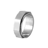 Anillo Personalizado Hexagonal Giratorio de Acero Inoxidable Estilo Ins Trendy para Ropa de Trabajo Anillo Diario Venta al por Mayor