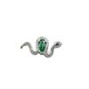 Pendientes de Serpiente Pequeña con Incrustaciones de Zircón de Aleación de Titanio ASTMF-136 Titanio G23 Rosca Interna Diamante Incrustado Pin para Labio Perforación Humana